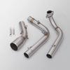 For Honda MSX Grom 125 2013-2024 Grom125 MSX125 MSX 125 Full System Black / Silvery / Carbon Exhaust Tips With Header Link Pipe