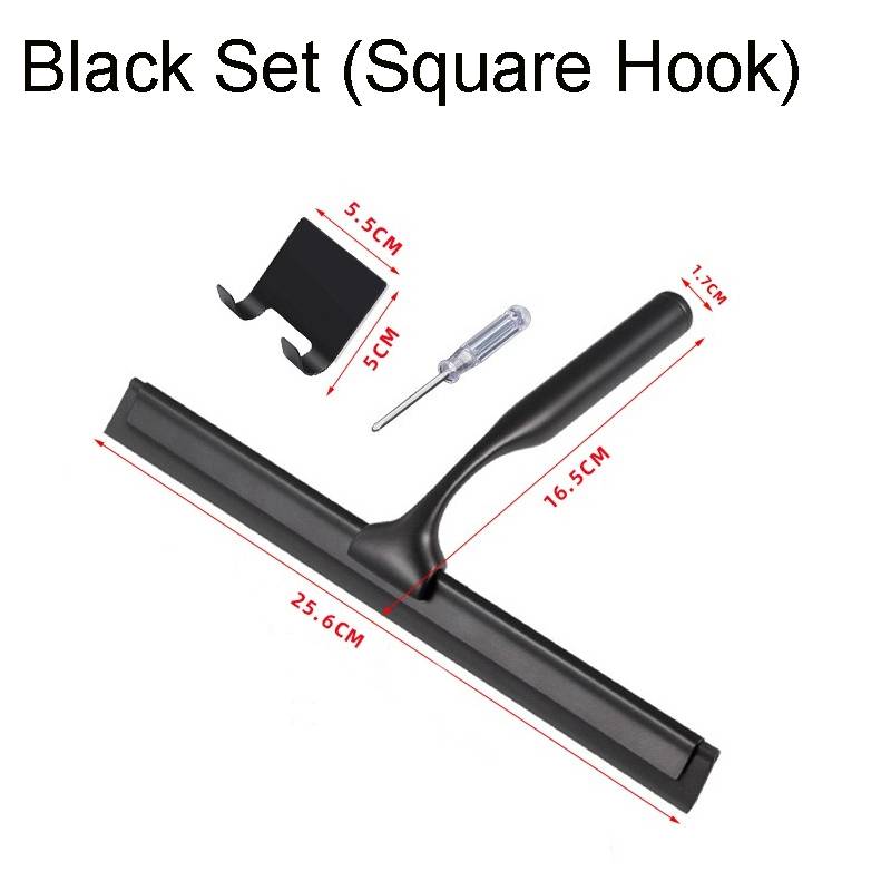 Stainless Steel Shower Squeegee For Doors Cleaner Tool Household Window Mirror Car Glass Hooks Bathroom Brass for Home Cleaning