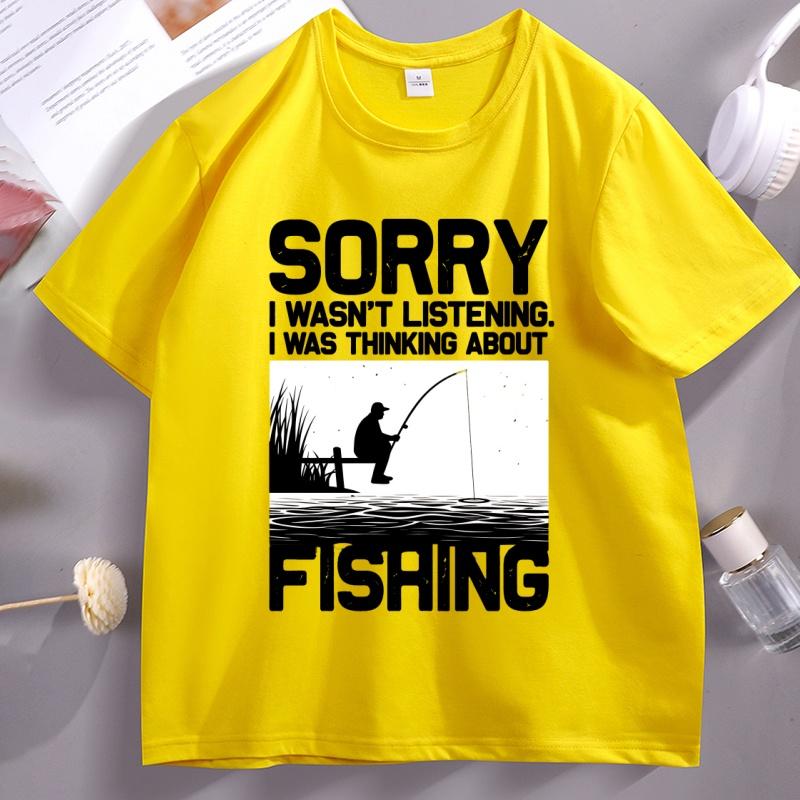 Funny Fishing Tshirt Women Unisex Trout Bass FisherUnisex Vacation T Shirt Loose Graphic Tshirts Cotton Round Neck Short Sleeve Tee