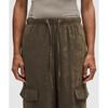 Lululemon Matte Satin Relaxed Fit Mid Rise Cargo Pant Olive Brown