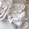 Japanese Sweet Suspender Kitty Cat Pajamas Women's Summer Lace Shorts Two-piece Set Student Dormitory Loungewear