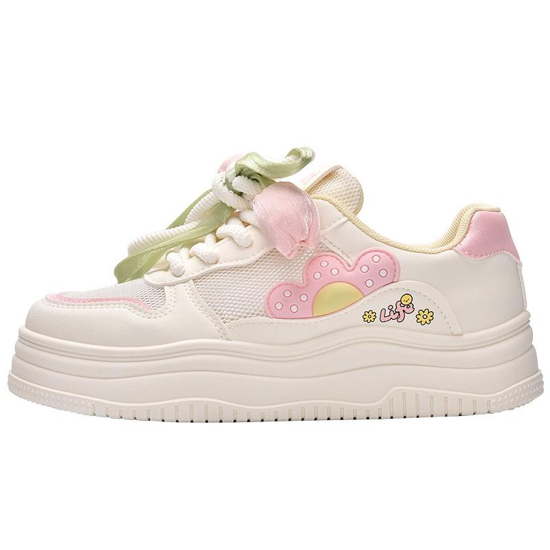 

New products are on sale in summer, new cute cartoon mesh platform casual board shoes 5109 40