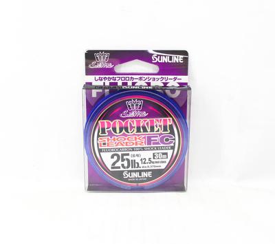 Sunline Fluorocarbon Leader Pocket FC Shock 30m #6 25lb 0.370mm (6565)