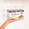 Santoor Sandal and Almond Milk Soap Pack of 2 Deep Moisturizing Bath Bars for Bright and Glowing Youthful Skin