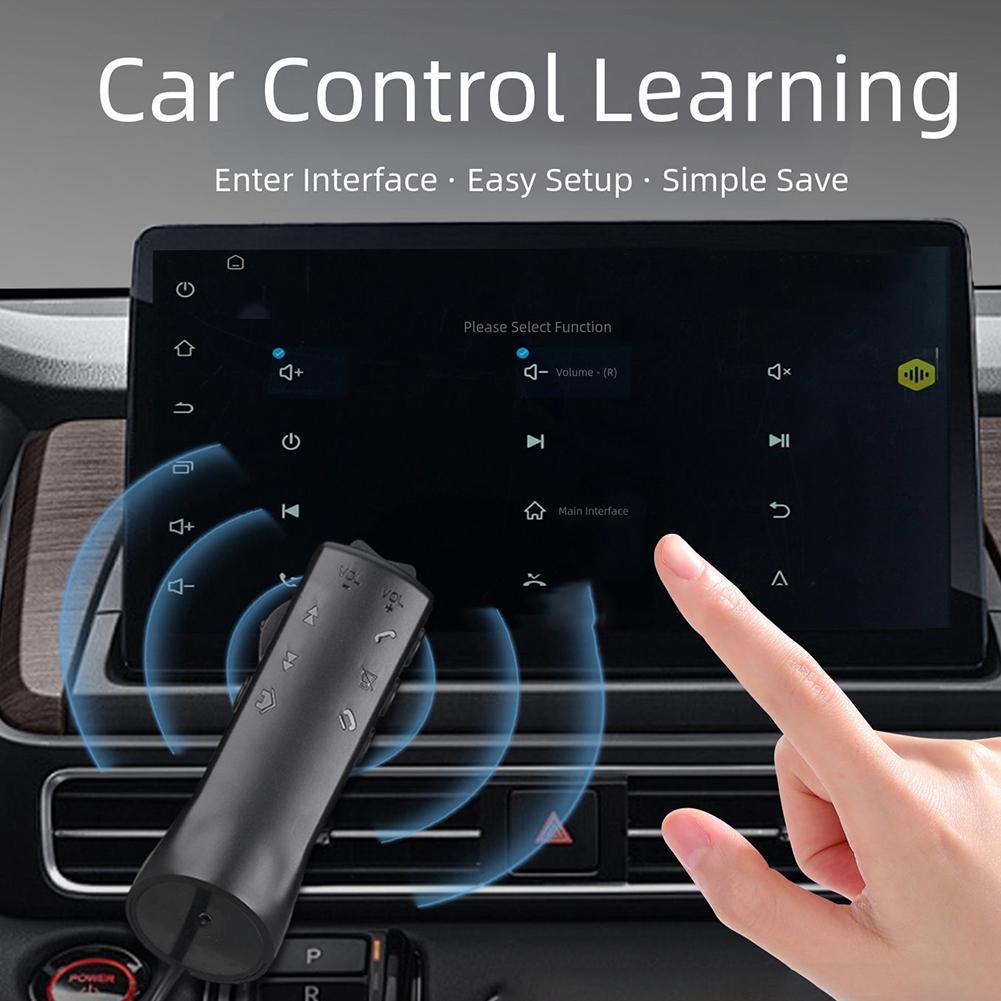 Multi-function Remote Car Audio Remote Driving Convenience BLACK Car Steering Wheel Remote Control Remote Control