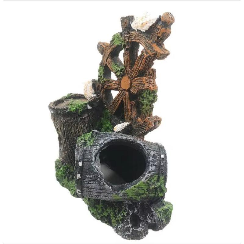 Resin Aquarium Ornament Plastic Decoration Plant Fish Tank Accessories Home Pet Fish Tank Decor Supplies Aquatic Pet Supplies