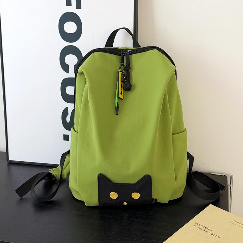 Schoolbag Japanese Large-capacity Girl Casual Cat Shoulder Backpack Student Class Commuting Tote Bag Korean Version Travel Bag