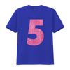 5Th Birthday Bling T Shirt For 5 Year Old Girls vintage Washed Unisex Versatile Top For Everyday Wear graphic Soft Stretched