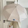 Portable U-Shaped Handle Polka Dot Umbrella 8-Rib Manual Dual-Use Sun Umbrella Lightweight UV Protection Umbrella Summer