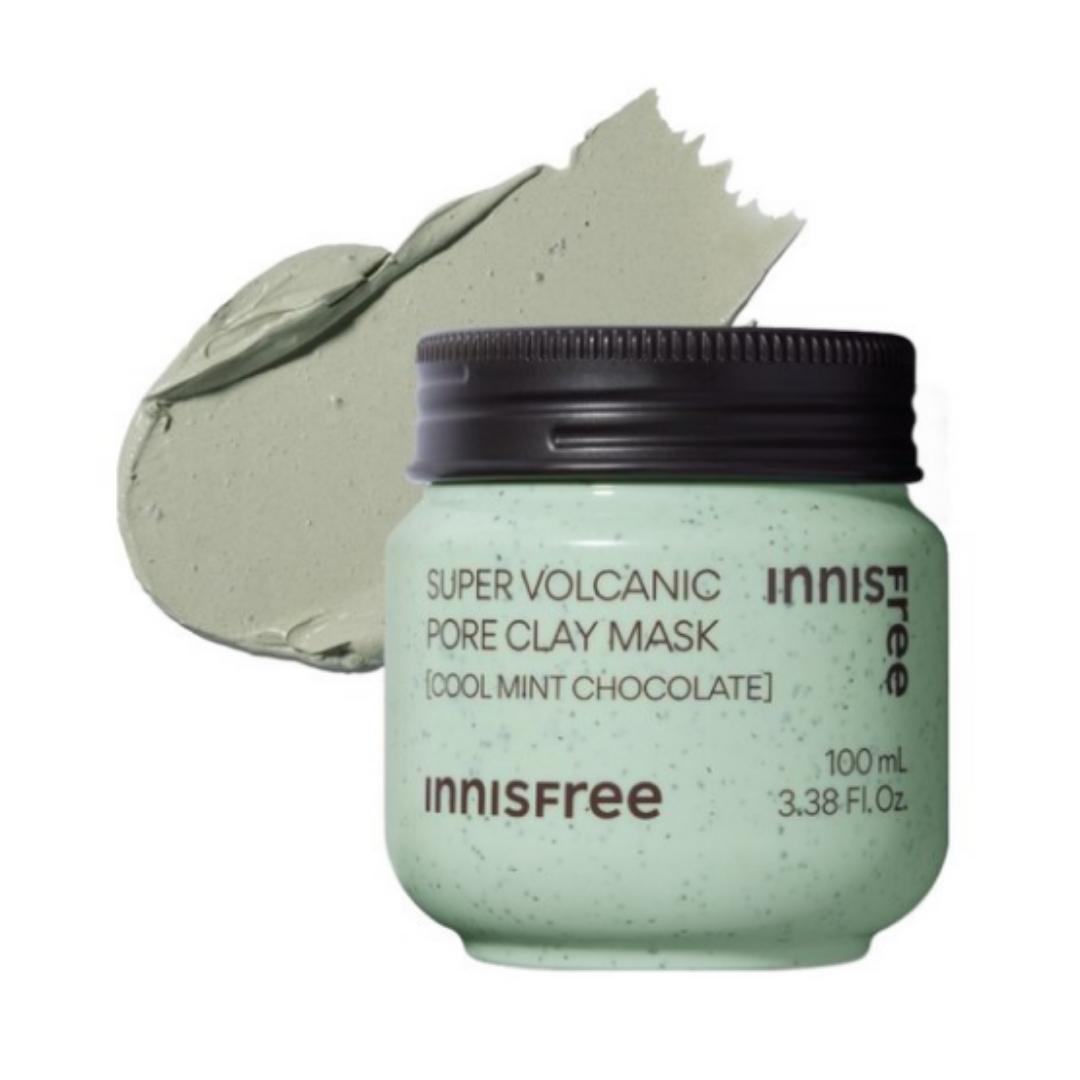 

Innisfree Super Volcanic Pore Clay Mask — 100мл (Прохладная мята / Шоколад)