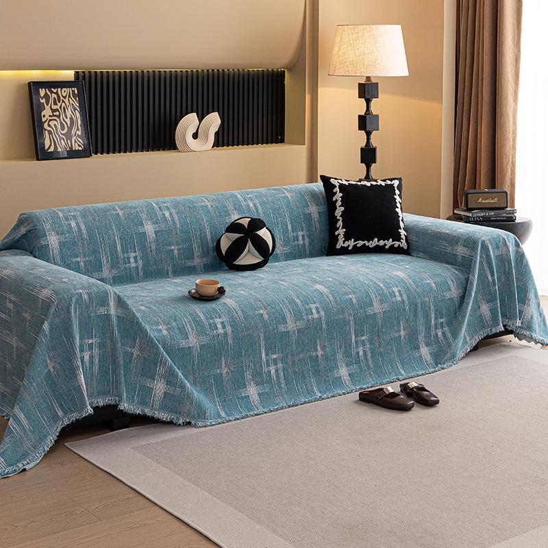 Home Bankhoes Met Kwastjes Woonkamer Banken Deksel Bankhoes Zitting 3-zits Bank Deksel Beige