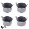 4Pcs Reusable Nonstick Silicone Ramekins Easy Release Air Fryer Muffin Cups Egg Baking Molds for Camping Baking