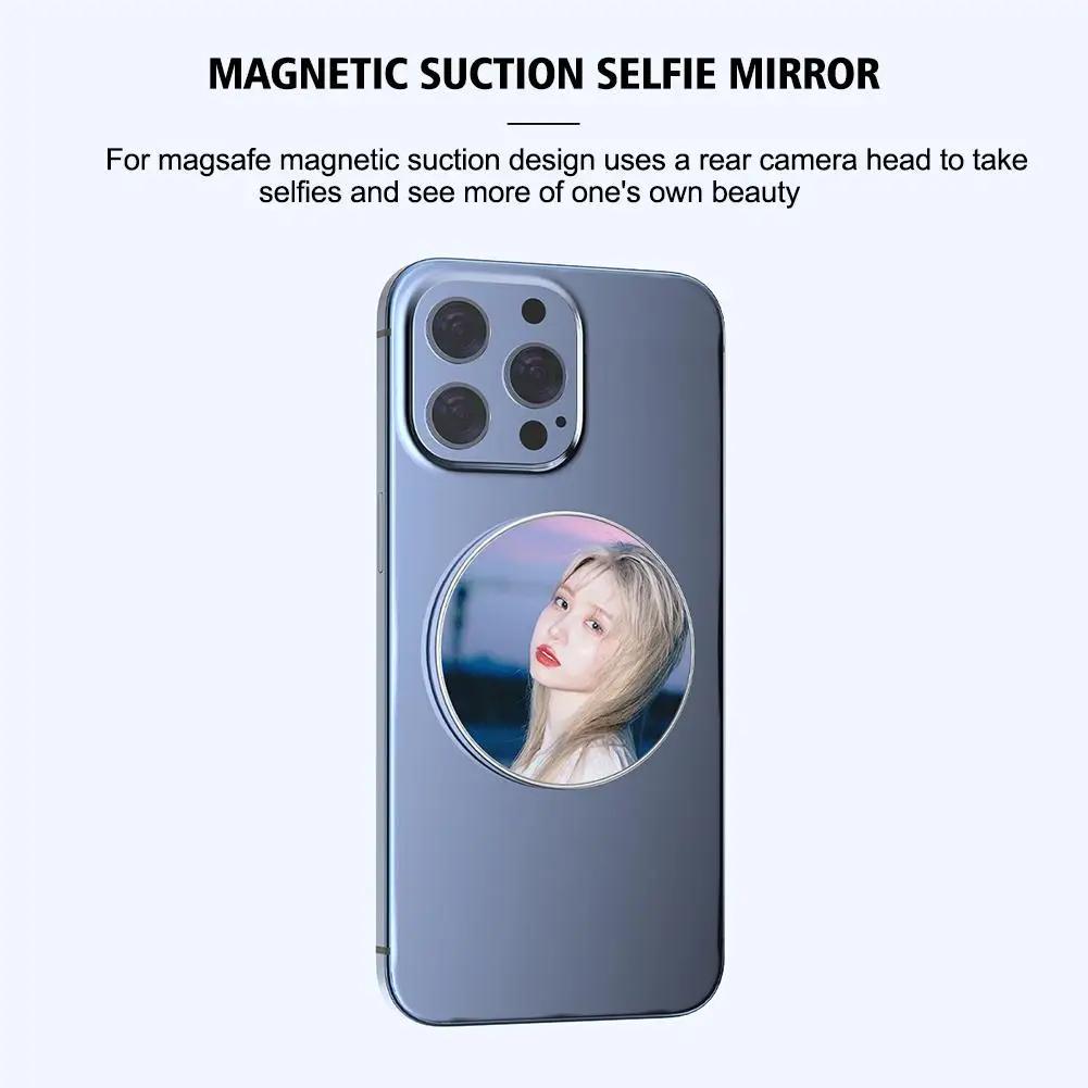 Magnetic Selfie Mirror For Back Camera Slim Phone Convex Mirror for MAGSAFE IPhone 15 14 13 Max Plus For Selfies Vlogging