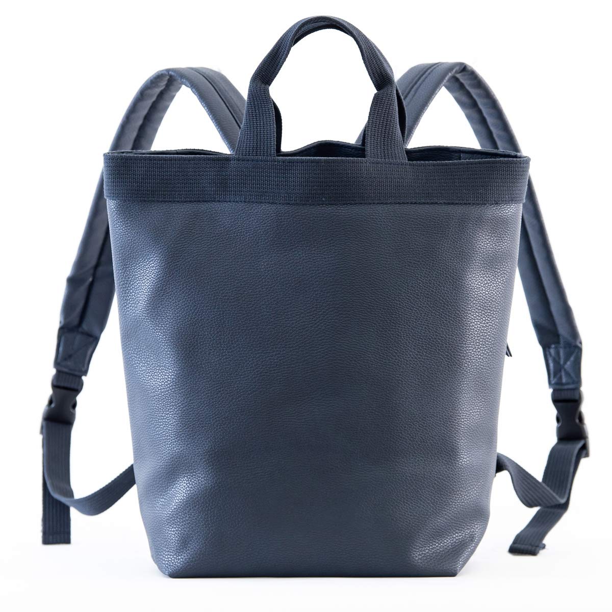 

Leather A4 fits files large for for commuting to work or navy [OUI TOTE] Women s Backpack, 2-way, size, perfectly, capacity, lightweight, adults,