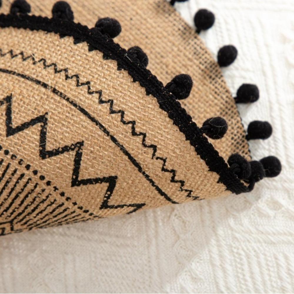 36/38cm Round Placemat Heat Resistant Cup Coaster Mat Vintage Braided Place Mats  Dining Table