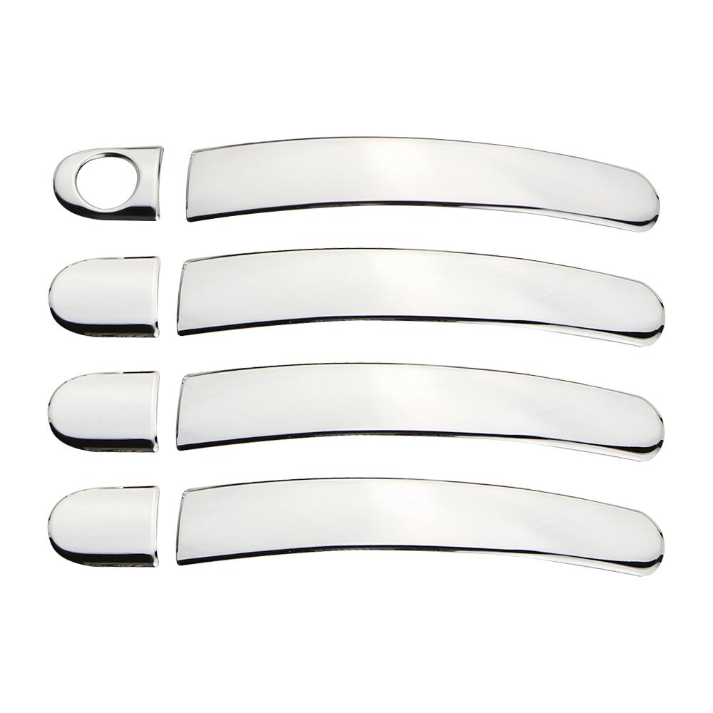 

Car Door Handle Cover for Volkswagen VW POLO 9N Jetta MK6 Tiguan Touran Bora Seat 8Pcs/set Stainless Steel Doors Sticker Trim серебряный