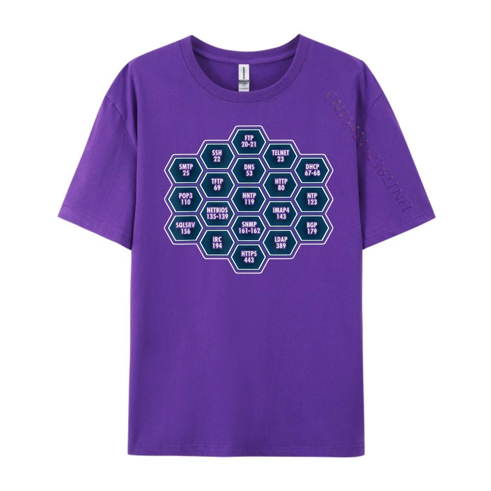Cyber Security Port Numbers Hacker Wholesale Tshirts 100 Pcs Band Tshirts Korean