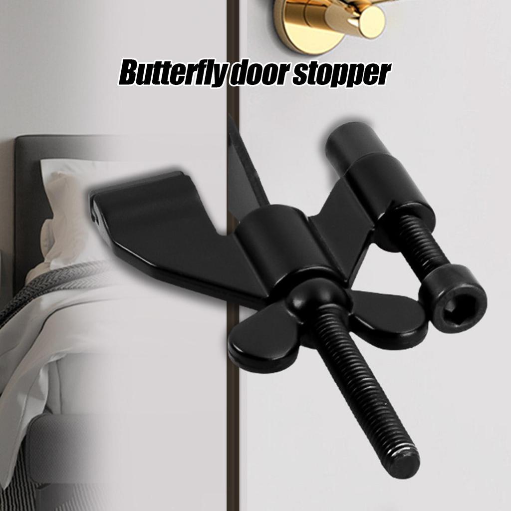 Door Stop Security Adjustable No Drill Jammer Door Jammer Stopper Security Lock For Apartment Dorm Hotel College Traveler Child