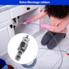 G1/4 Quick Connect Sewer Cleaning Nozzle High Pressure Washer Drain Hose Nozzle 5000PSI Pipe Dredge Washing Tool Accessories