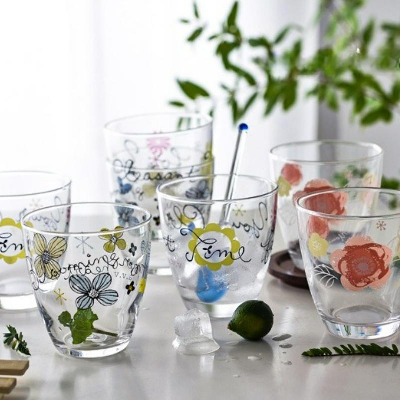 Heat-resistant Cute Glass Milk Cup Transparent Home Drinking Glass Juice Water Mugs Kawaii Sake Cup Drinking Cups 2025 New