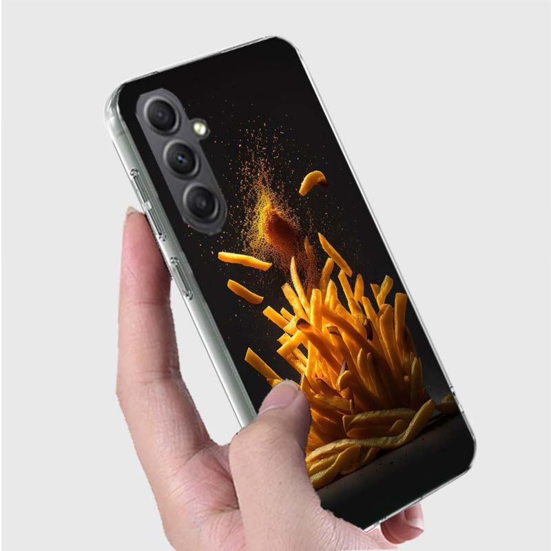 Food Fries Beer Cheese Sushi Cookie Phone Case for Samsung A16 A26 A36 A56 A17 A37 A57 A07 A06 A02S A03 A04S A05S Galaxy Note 20