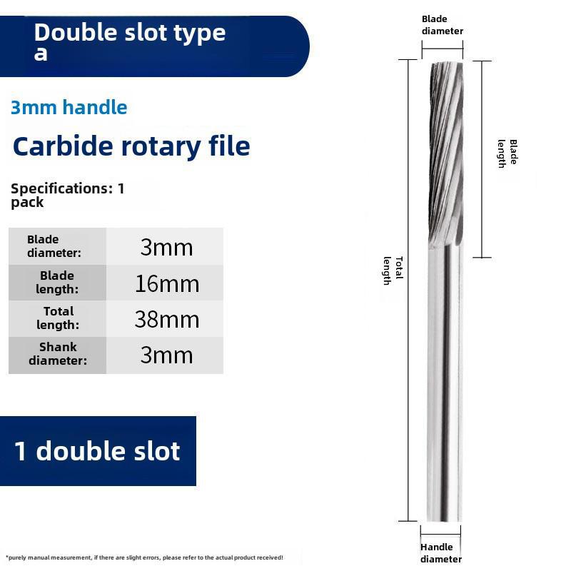 

Вращающийся напильник из карбида вольфрамовой стали 3*3 фреза для металла и электрической шлифовки