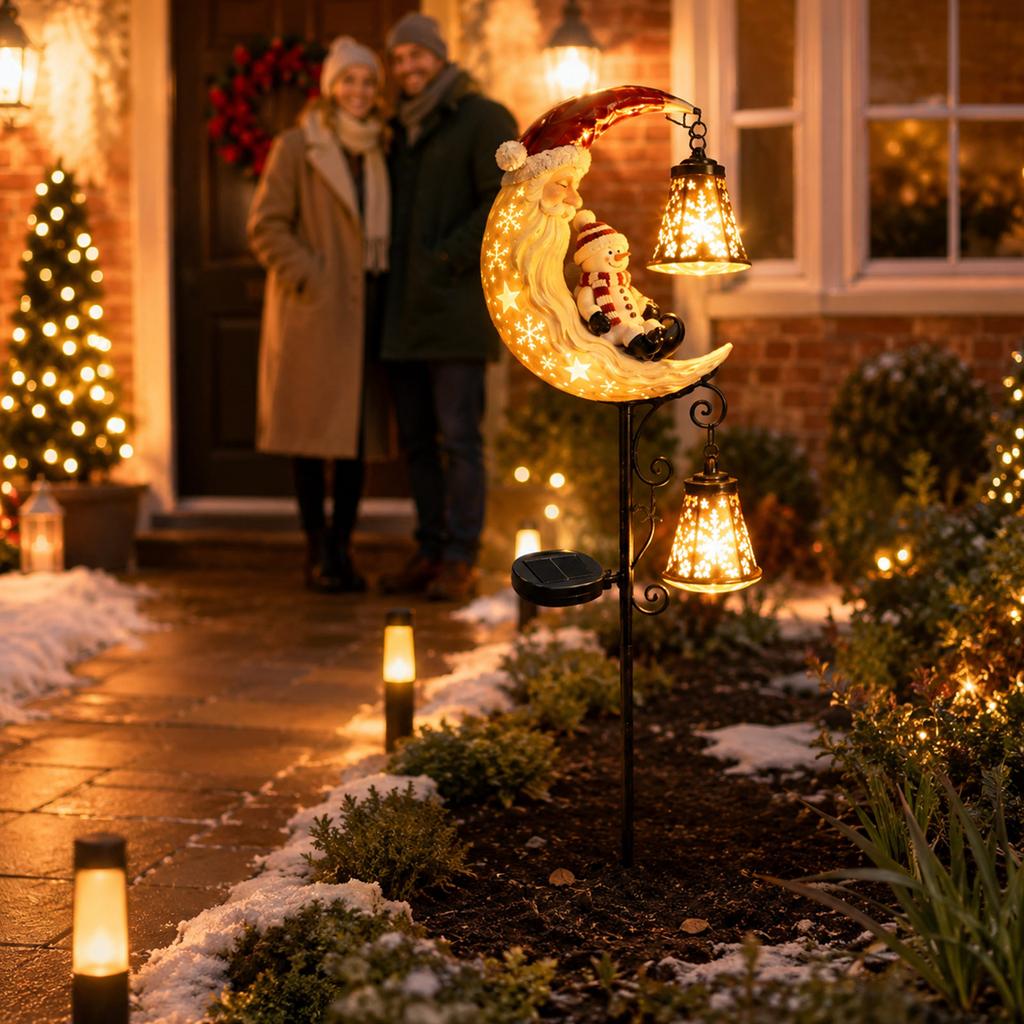 Christmas Garden Stake Lights for Outdoor Patio, Walkway, Yard and Decoration
