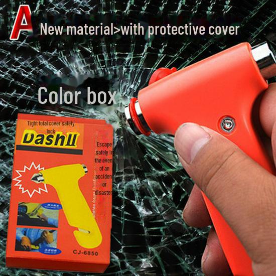 Compact 2-in-1 Car Safety Hammer: Emergency Escape Tool with Window Breaker