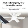 Mini Ceiling Fan with Light LED Professional Remote Control Smart Bulb Fan SMD High Brightness Electric Ceiling Fan for Office