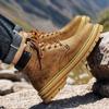 2025 Herbst und Winter neue High-Top Martin Boots Herren Trend vielseitige Plateau Freizeitlederschuhe Arbeitsschuhe trendige Schuhe