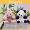 Cartoon Whimsical Panda Plush Pendant Soft Keychain Lovely Bear Gift For All Ages