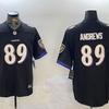 Baltimore Ravens NFL Football Maillot Manches Courtes Vêtement d'Équipe Homme Brodé Réplique Uniforme