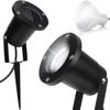 Reflektor Czarny Halogen Lampa Led Ogrodowa Szpikulec Wbijana W Grunt 230V