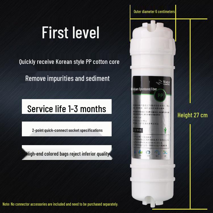 Universal Korean-Style Quick Connect Ultrafiltration Water Purifier Filter Cartridge Set