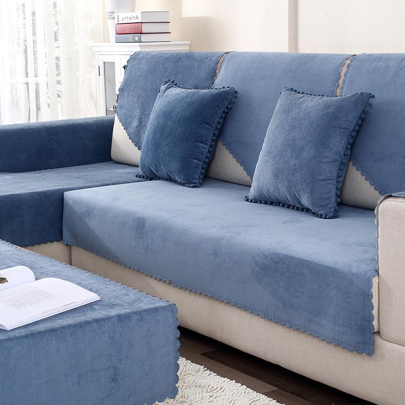

Waterproof Sofa Cushion, Urine Barrier, Four Seasons, Nordic Solid Color Universal Fabric, Simple Modern Cover Anti-Skid Manufacturer 70*50cm