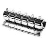 Stainless Steel Handheld Mechanical Counter Scratch Resistant Surfaces Count Rotating Resets For Inventory Management