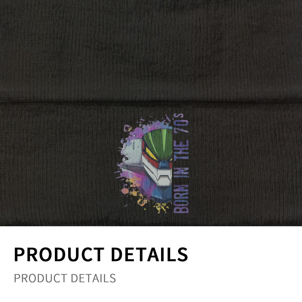 UFO Robot Grendizer Manga Strickmütze Mützen Wintermütze Warm New JEEG 70er-Jahre-Kappen für Unisex-Frauen