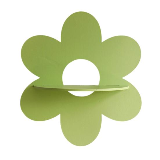 Yousheng Rustic Floating Shelf Wall Display Shelf Wooden Flower Shaped Storage Organizer for Crystal Plants Living Room Kitchen Home Decor