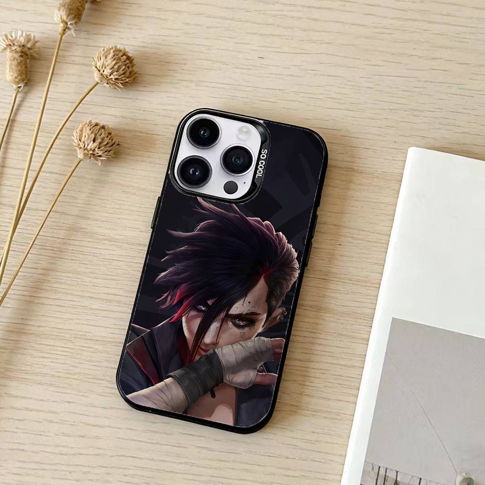 A-arcane vi caitlyn Phone Case For iPhone 17,16,15,14,13,12,11,Pro Max,Plus Candy Silver Cover iPhone13