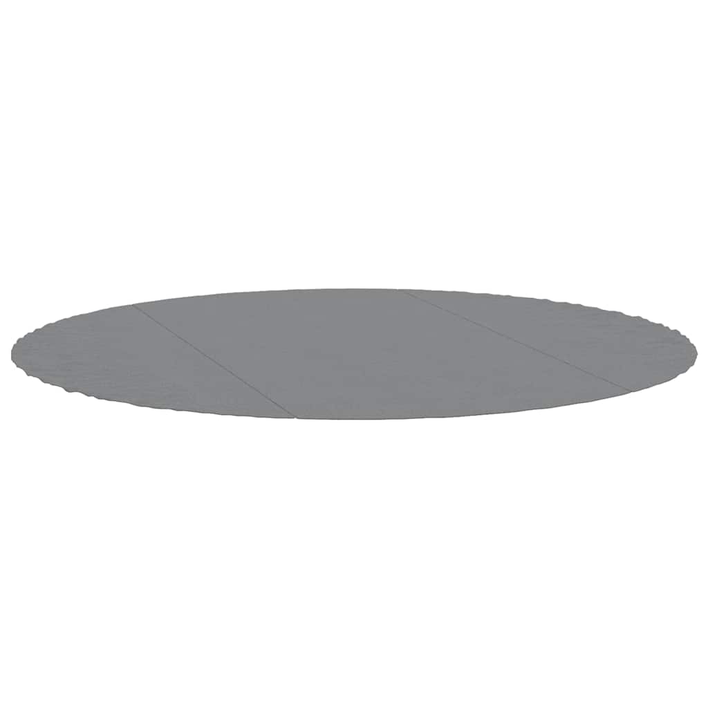vidaXL Pool-Bodentuch Hellgrau Ø366 Cm Polyester Geotextil