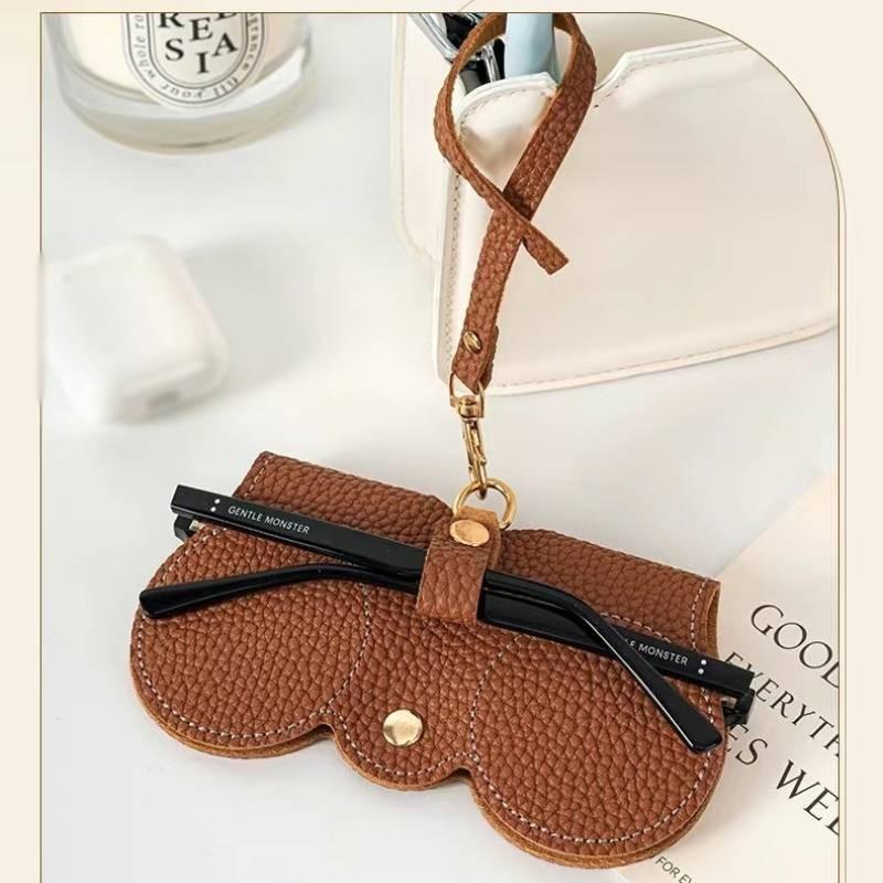 Pu Portable Leather Sunglasses Bag Glasses Case Fashion Reading Glasses Pouch