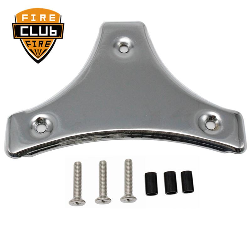 

Мотоцикл Chrome Sissy Bar Backrest Pad Mount Kit for Harley Touring Road King CVO Electra Street Glide 2009-2018 чорний