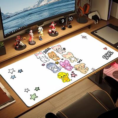 Sky Cute Pets Color Mouse Pad Large Gaming Table Cushion Non-slip Laptop Tablet Big Mousepad XXL Mat Mini PC Playmat With Lock Edge