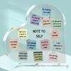 Heart Shaped Mental Health Decor with Inspirational Affirmations, Therapy Counseling Gift for Mental Health Awareness