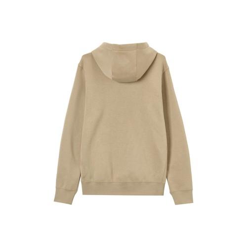 Nike Solid Color Hooded Casual Long-sleeve Vintage Sweatshirt for Men In Khaki