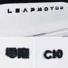 For 2024 2025 Leapmotor C10 Black Warrior Car Emblem Sticker Car Modification Supplies Letter Label Front And Rear Tail Label