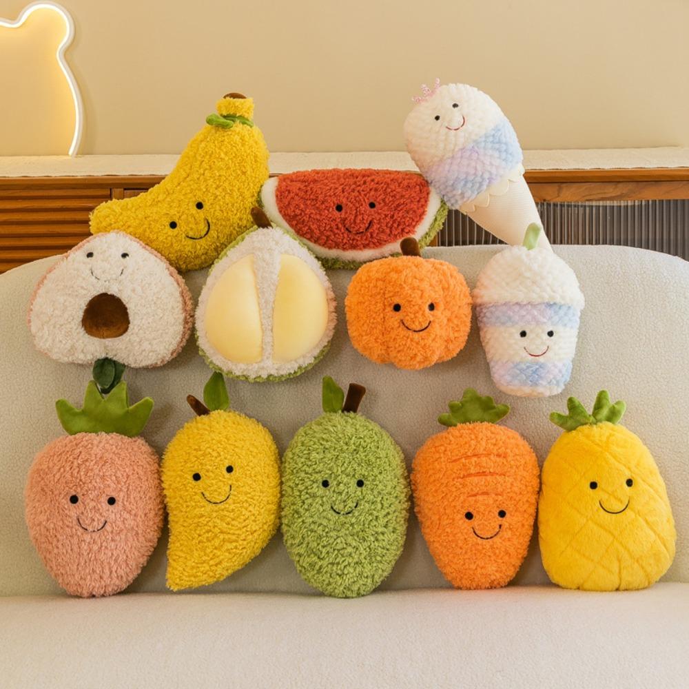 New Eight-inch Soft Fruit Doll, Grab Machine Doll, Wedding Throwing Doll, Children's Doll Plush Toy