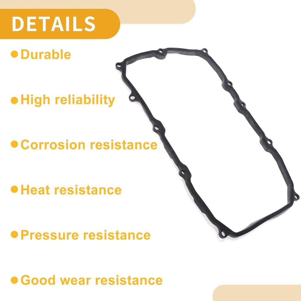 Car Transmission Filter Oil Pan Gasket Engine Oil Pan Gasket Seal No.95832137100 for Porsche Cayenne 2011-2018 for Porsche Panamera 2012-2016 1 Set