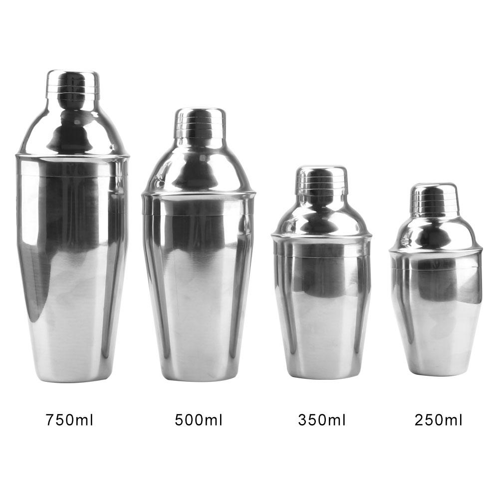 250/350/550/750ml Boston Martini Koktejl Víno Mixér 1KS Párty Barové Nářadí Profesionální Nerezový Koktejlový Šejkr Barové Sklo