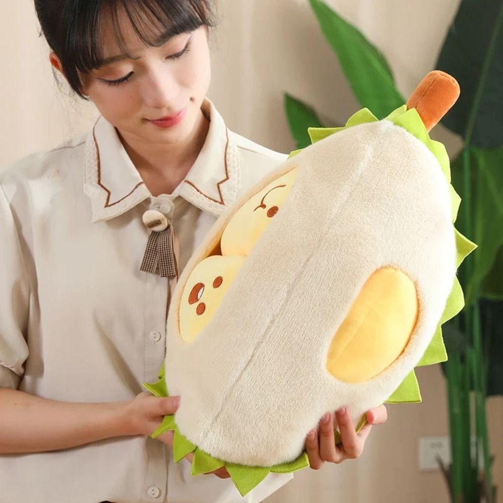 Detachable Fruit Durian Plush Pillow Collection Peeling Durian Plush Doll  Kids Birthday Christmas